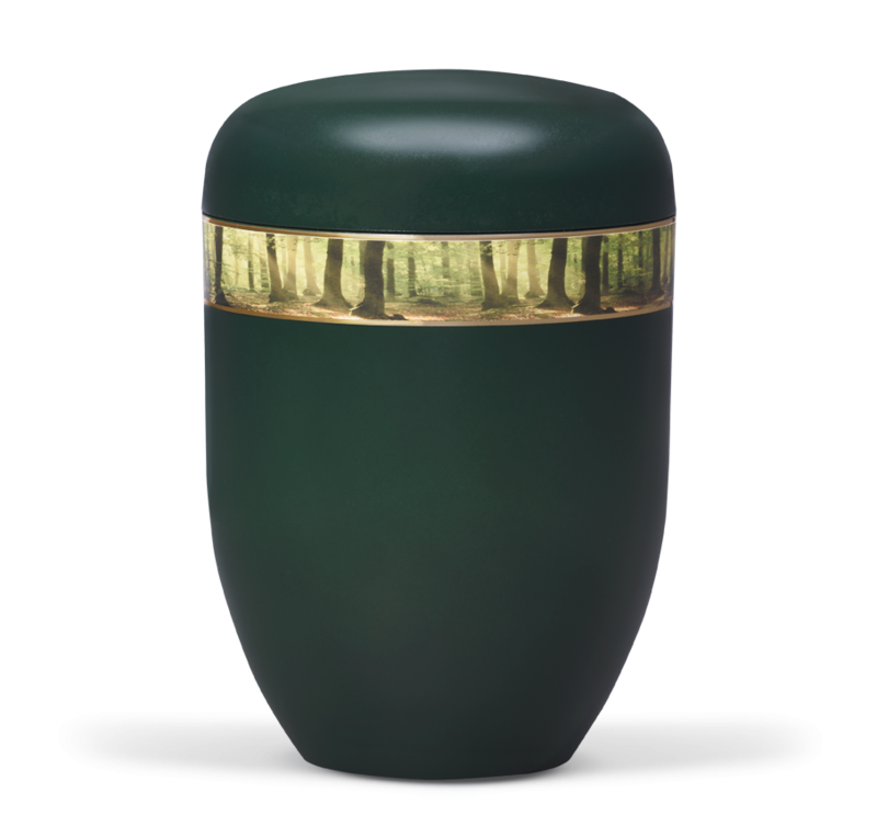 Urne Moosgrün, Dekorband "Waldlichtung" (25750 o.T.)