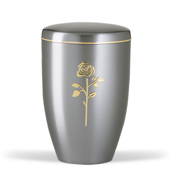 Urne ZIHESTA, Gold Stripdome ROSE, Goldband